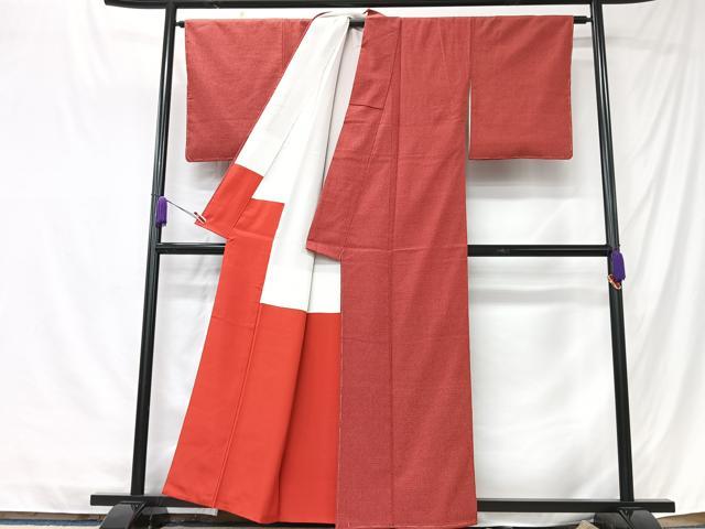 平和屋着物■本塩沢　蚊絣　正絹　逸品　未使用　CABK9740xe
