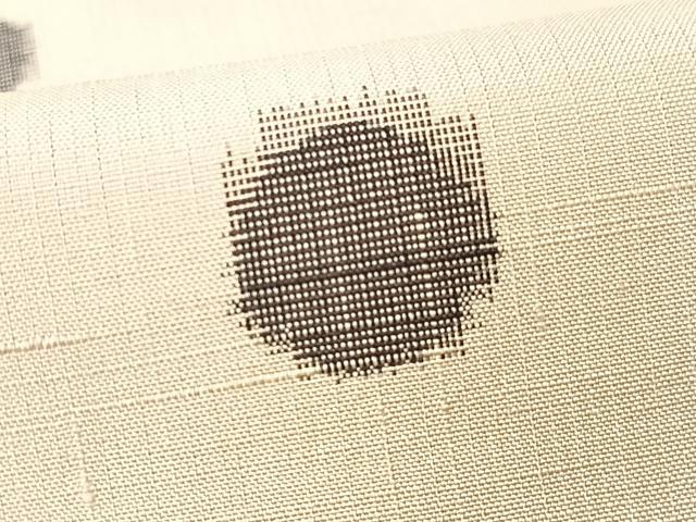 平和屋着物■上質な紬　丸文　胴抜き仕立て　正絹　逸品　CABK9742xe