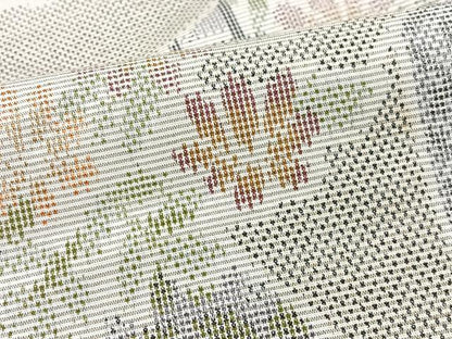 平和屋着物■本場大島紬　草花文　正絹　逸品　CABK9745xe