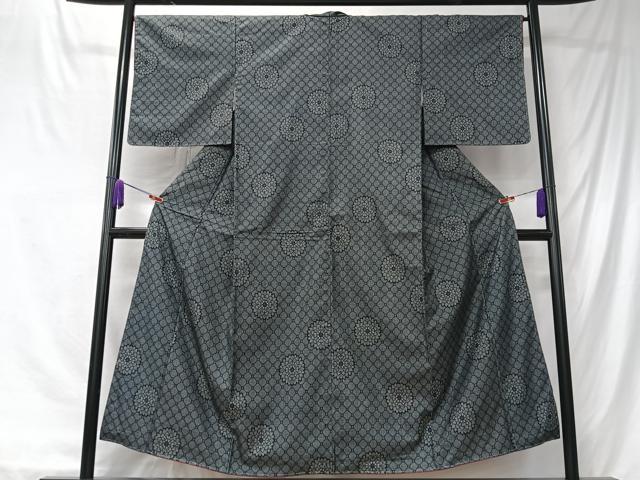 平和屋着物■本場大島紬　割り込み絣　正絹　逸品　未使用　CABK9751xe