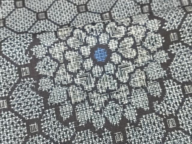 平和屋着物■本場大島紬　割り込み絣　正絹　逸品　未使用　CABK9751xe