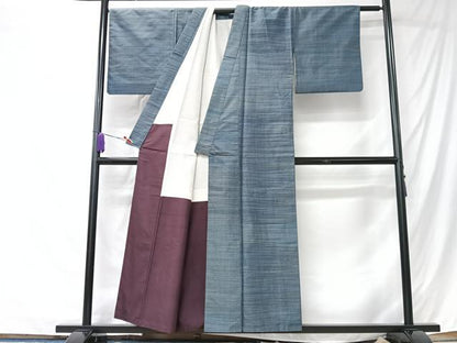 平和屋着物■上質な紬　霞文　正絹　逸品　CABK9756xe