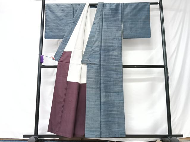 平和屋着物■上質な紬　霞文　正絹　逸品　CABK9756xe