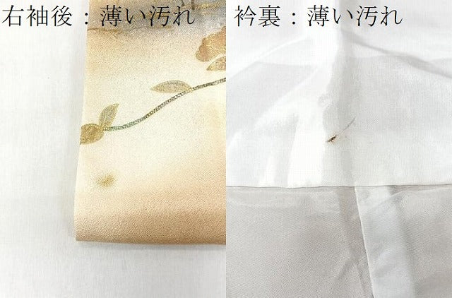 平和屋着物■訪問着　風景文　暈し染め　金彩　正絹　逸品　CABK9758xe