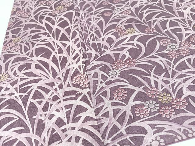 平和屋着物■上質な小紋　草花文　正絹　逸品　CABK9762xe