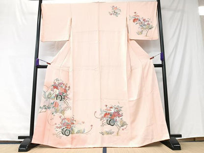 平和屋着物■訪問着　花車文　暈し染め　金彩　正絹　逸品　CABK9764xe
