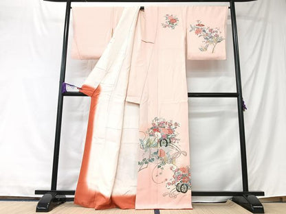 平和屋着物■訪問着　花車文　暈し染め　金彩　正絹　逸品　CABK9764xe