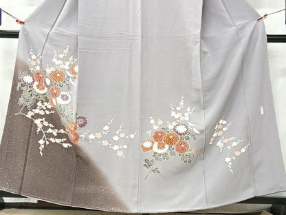 平和屋着物■訪問着　作家物　枝花文　暈し染め　金彩　正絹　逸品　CABK9769xe