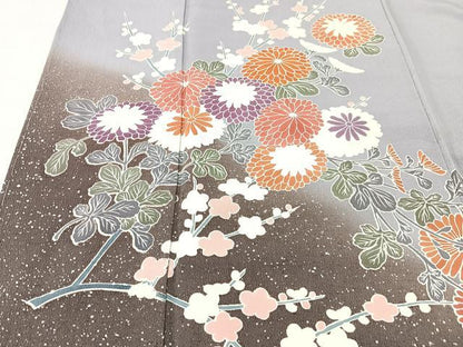 平和屋着物■訪問着　作家物　枝花文　暈し染め　金彩　正絹　逸品　CABK9769xe