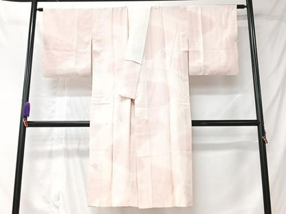 平和屋着物■長襦袢　無双仕立て　舞桜文　正絹　逸品　CABK9771xe