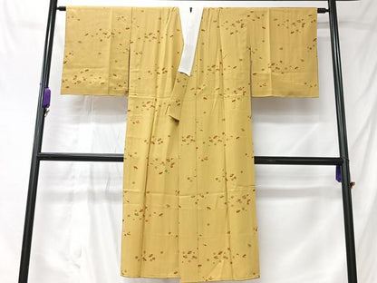 平和屋着物■長襦袢　無双仕立て　扇面花文　正絹　逸品　CABK9774xe