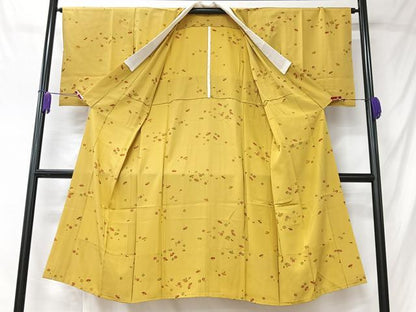 平和屋着物■長襦袢　無双仕立て　扇面花文　正絹　逸品　CABK9774xe