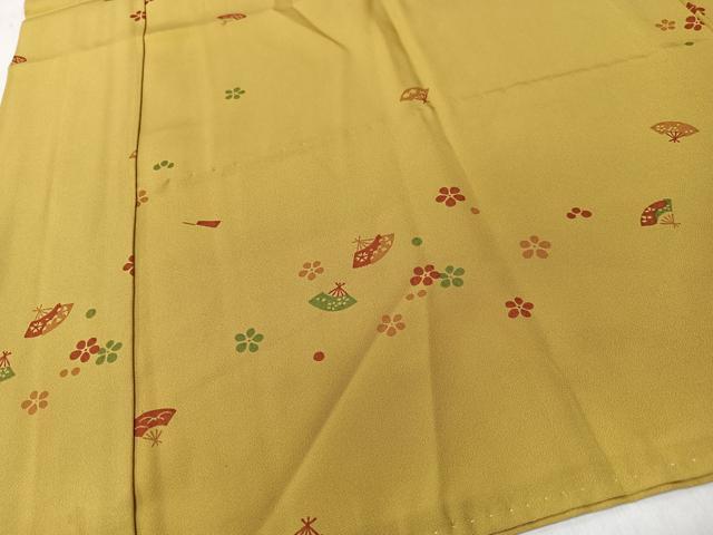 平和屋着物■長襦袢　無双仕立て　扇面花文　正絹　逸品　CABK9774xe