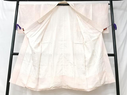 平和屋着物■長襦袢　袷　枝花文　暈し染め　正絹　逸品　CABK9775xe