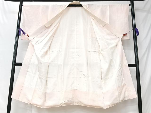 平和屋着物■長襦袢　袷　枝花文　暈し染め　正絹　逸品　CABK9775xe