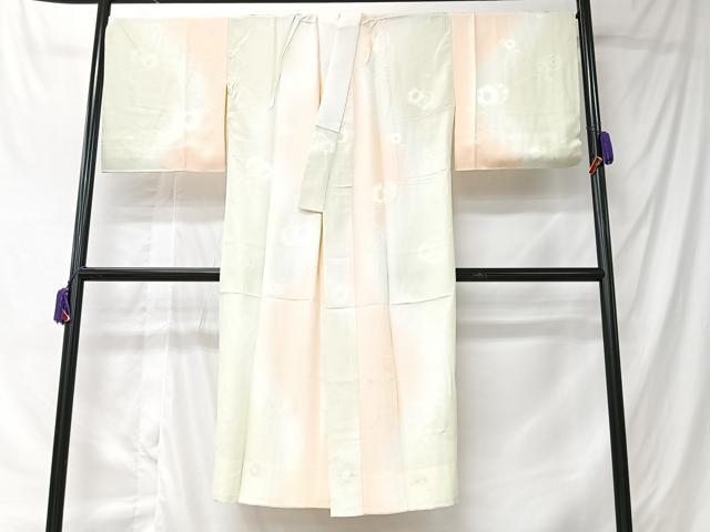 平和屋着物■長襦袢　無双仕立て　鼓地紋　暈し染め　正絹　逸品　CABK9776xe