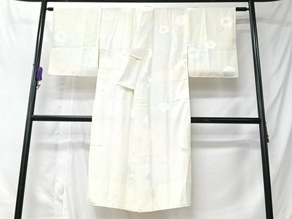 平和屋着物■長襦袢　無双仕立て　梅絞り　舞梅地紋　正絹　逸品　CABK9782xe