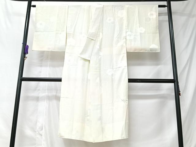 平和屋着物■長襦袢　無双仕立て　梅絞り　舞梅地紋　正絹　逸品　CABK9782xe