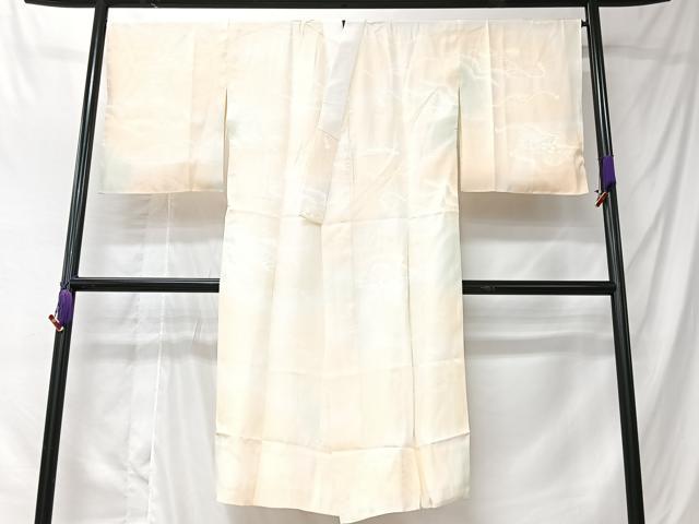 平和屋着物■長襦袢　袷　貝桶花地紋　暈し染め　正絹　逸品　CABK9783xe