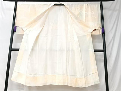 平和屋着物■長襦袢　袷　貝桶花地紋　暈し染め　正絹　逸品　CABK9783xe