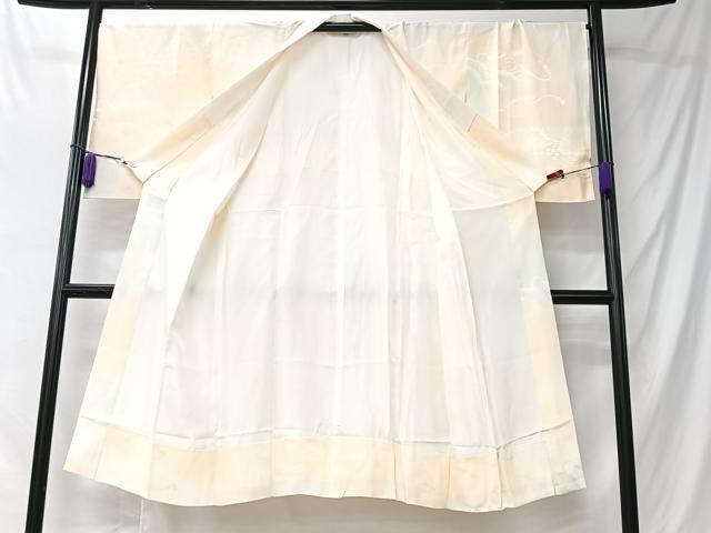 平和屋着物■長襦袢　袷　貝桶花地紋　暈し染め　正絹　逸品　CABK9783xe