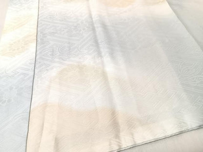 平和屋着物■長襦袢　袷　紗綾形花地紋　暈し染め　正絹　逸品　CABK9784xe
