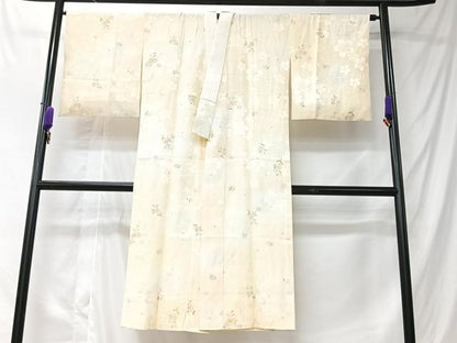 平和屋着物■長襦袢　無双仕立て　舞桜文　やまと誂製　正絹　逸品　CABK9785xe