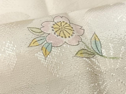 平和屋着物■長襦袢　無双仕立て　舞桜文　やまと誂製　正絹　逸品　CABK9785xe