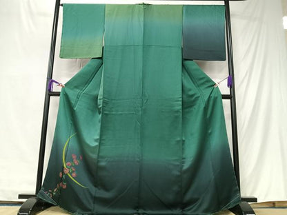 平和屋着物■訪問着　草花文　暈し染め　金彩　正絹　逸品　CABK9791xe