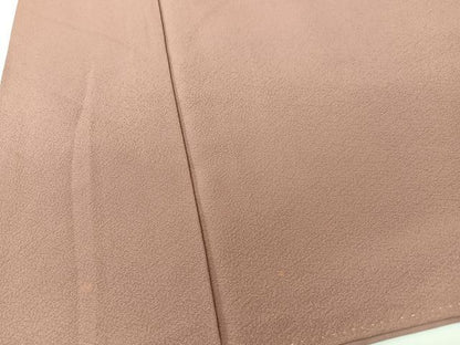 平和屋着物■上質な色無地　退紅色　正絹　逸品　CABK9792xe