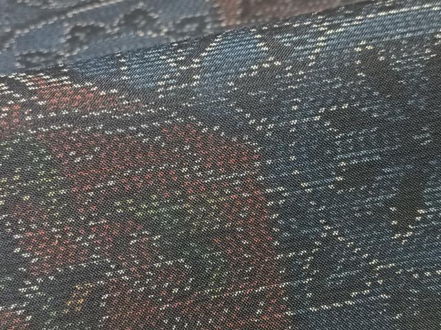 平和屋着物■本場大島紬　亀甲花文　正絹　逸品　CABK9794xe