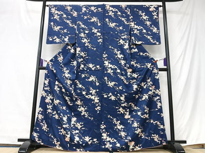 平和屋着物■上質な小紋　溢れ松葉花文　簪　金彩　やまと誂製　正絹　逸品　CABK9795xe