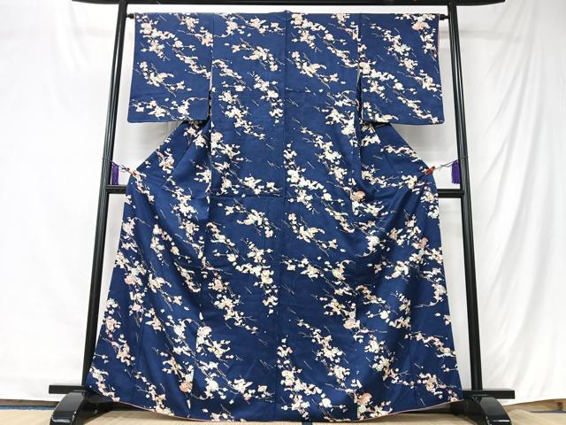平和屋着物■上質な小紋　溢れ松葉花文　簪　金彩　やまと誂製　正絹　逸品　CABK9795xe