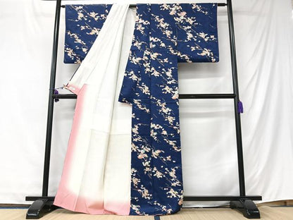 平和屋着物■上質な小紋　溢れ松葉花文　簪　金彩　やまと誂製　正絹　逸品　CABK9795xe