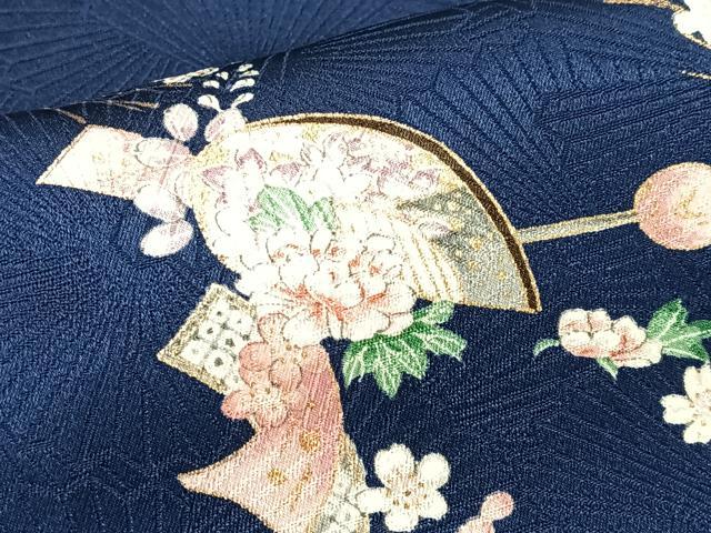 平和屋着物■上質な小紋　溢れ松葉花文　簪　金彩　やまと誂製　正絹　逸品　CABK9795xe