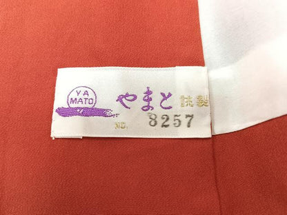 平和屋着物■上質な小紋　芝草花文　鬼しぼ縮緬　やまと誂製　正絹　逸品　CABK9797xe