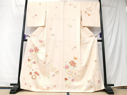 平和屋着物■訪問着　舞花文　正絹　逸品　CABK9804xe