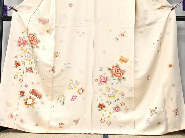 平和屋着物■訪問着　舞花文　正絹　逸品　CABK9804xe