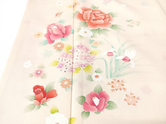 平和屋着物■訪問着　舞花文　正絹　逸品　CABK9804xe