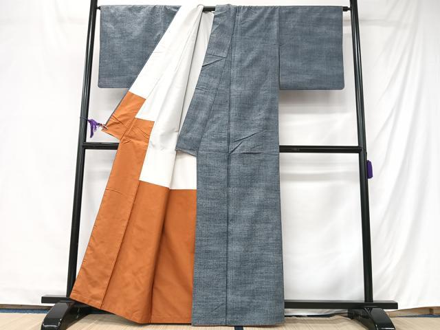 平和屋着物■上質な紬　霞文　正絹　逸品　CABK9810xe