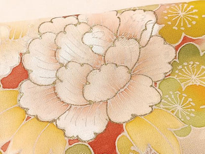 平和屋着物■訪問着　刺繍　花丸文　金彩　正絹　逸品　CABK9816xe