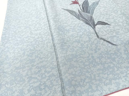平和屋着物■上質な小紋　草花文　正絹　逸品　CABK9822xe