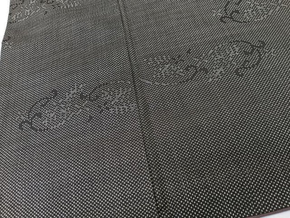 平和屋着物■本場大島紬　７マルキ　花唐草文　正絹　逸品　CABK9823xe