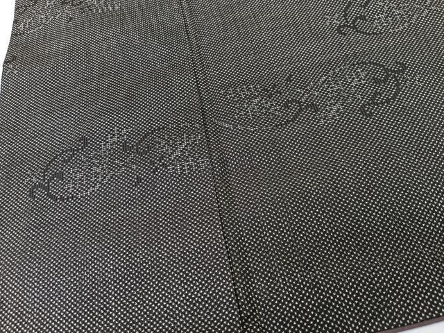 平和屋着物■本場大島紬　７マルキ　花唐草文　正絹　逸品　CABK9823xe