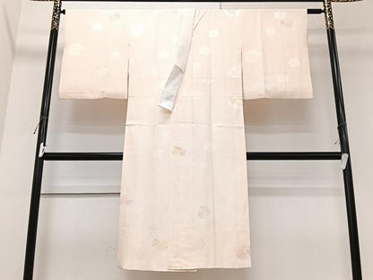 平和屋着物■長襦袢　袷　舞花文　正絹　逸品　CABK9828xe