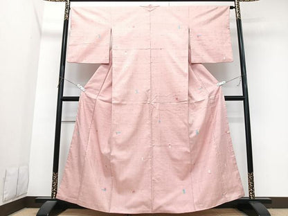 平和屋着物■上質な紬　霞文　正絹　逸品　CABK9829xe