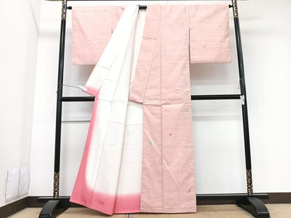 平和屋着物■上質な紬　霞文　正絹　逸品　CABK9829xe