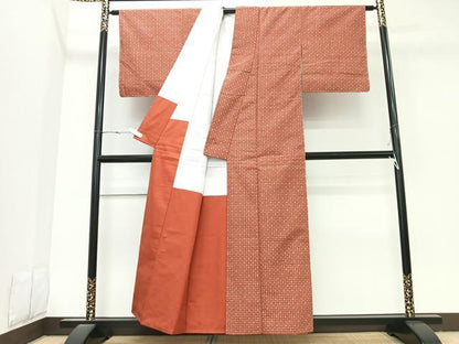 平和屋着物■上質な紬　抽象文　正絹　逸品　CABK9830xe