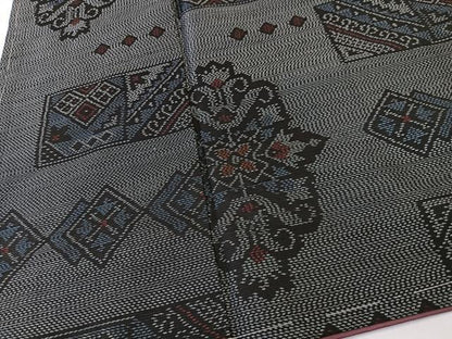 平和屋着物■本場大島紬　幾何学文様　正絹　逸品　未使用　CABK9833xe