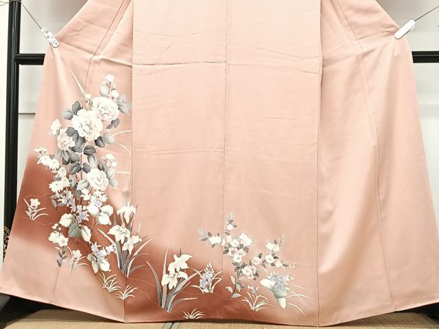 平和屋着物■訪問着　草花文　暈し染め　正絹　逸品　CABK9840xe